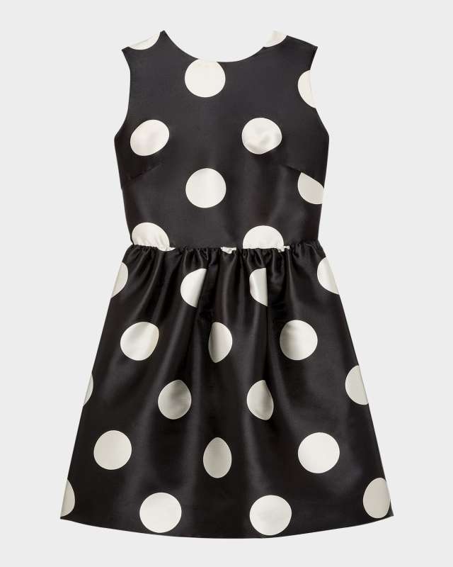 breezy dot cutout bow-back mini dress